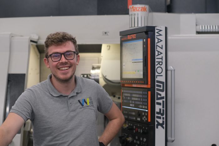 Will-Fill team member working on a machine tool at the Rotselaar facility
